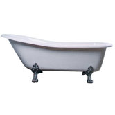 Vintage 69" x 28" Acrylic Bath Tub in White