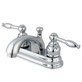Centerset Bathroom Faucet with Double Lever Handles