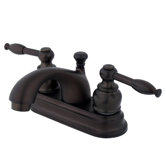 Centerset Bathroom Faucet with Double Lever Handles