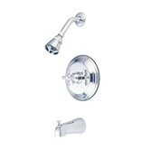Metropolitan Diverter Tub and Shower Faucet Trim  with Buckingham Cross Handles