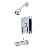 Brass Volume Control Tub Shower Faucet with Metal Lever Handles
