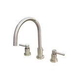 Widespread Bathroom Faucet with Double Lever Handles