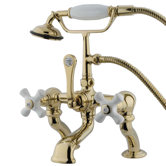 Hot Springs Deck Mount Clawfoot Tub Faucet with Handshower