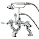 Hot Springs Deck Mount Clawfoot Tub Faucet with Handshower