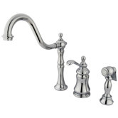 Templeton Single Handle Widespread Kitchen Faucet with Side Sprayer