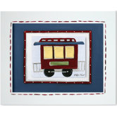 Transportation Caboose Framed Giclee Wall Art