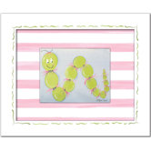 Flowers and Bugs Iris Inchworm Framed Giclee Wall Art