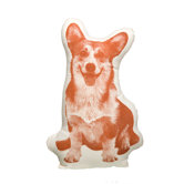 Organic Cotton Corgi Pillow