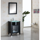 Ava Single 24" Bathroom Vanity Set in Espresso