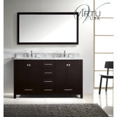 Caroline Avenue Double Sink 60" Bathroom Vanity