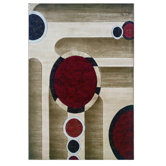 Milan Brown/Garnet Rug