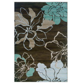 Milan Floral Brown/Sand Rug