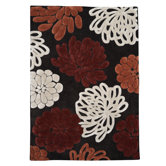 Trio Chocolate/Garnet Rug