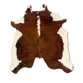 Natural Cowhide Full Skin Dark Brindle Rug