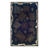 Capri Geometric Black Rug
