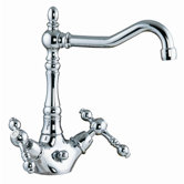 Epoque Single Hole Bathroom Sink Faucet with Double Cross Handles