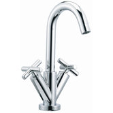 Maxima Single Hole Bathroom Sink Faucet with Double Cross Handles