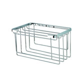 Basket Towel Basket in Chrome