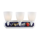 Kidshine Three Light In Space Bath Vanity in White
