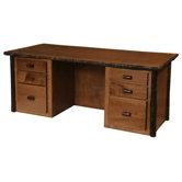 Hickory Executive Standard Desk Office Suite