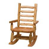 Traditional Cedar Log Rocking Chair