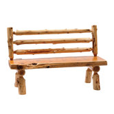 Traditional Cedar Log Bench