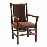 Hickory Back Fabric Arm Chair