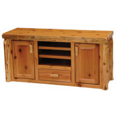 Traditional Cedar Log Entertainment Center