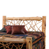 Traditional Cedar Log Headboard