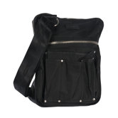 Ballistic Messenger Bag in Black