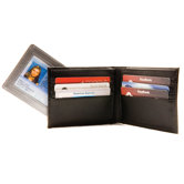 Bi-Fold Wallet with Duct Tape ID in Black