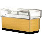 Streamline 38" x 56" Jewelry Vision Corner Combination Showcase with Panel Back