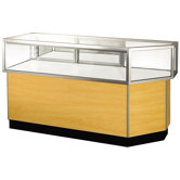 Streamline 38" x 80" Jewelry Vision Corner Combination Showcase with Panel Back