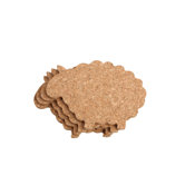 Cork Sheep Coaster (Set of 4)