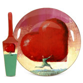All Heart Cake Plate