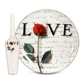 Love Letters Cake Plate