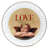 Love Cupid Porcelain Wall Clock