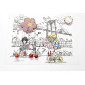 City Kidz  Placemat in Black
