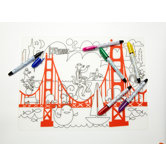 Kidz Box  Fun on the Golden Gate Placemat
