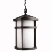 Lantana 10.51" Outdoor Hanging Lantern in Textured Granite