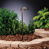 Textured Architectural Bronze Side Mount Eclipse Landscape Path Light