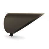 Long Cowl Accessory  for Display Light in Bronze