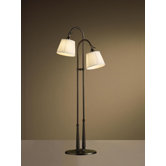 House Beautiful  Adjustable Pharmacy Floor Lamp in Burnished Bronze