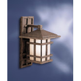 Cross Creek  Outdoor Wall Lantern in Aged Bronze