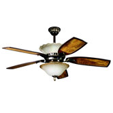 Golden Iridescence Three Light Bowl Ceiling Fan Light Kit