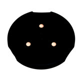 Modular LED Light Emitting Diode Puck Light in Black
