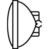35W PAR36 WFL Screw Terminal Clear Light Bulb