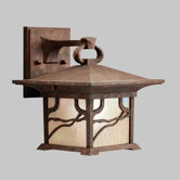 Morris 100W  Outdoor Wall Lantern in Distressed Copper