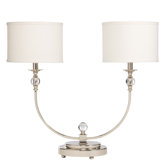 Westwood Andre Two Light Desk Lamp in Polished Nickel