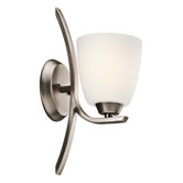 Granby One Light Wall Sconce in Brushed Pewter